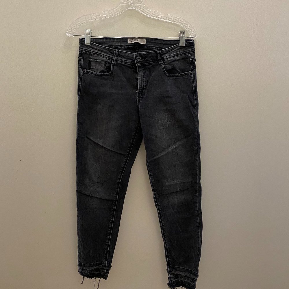 Zara black denim jeans